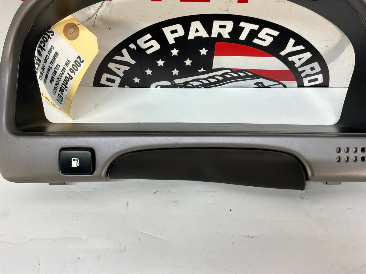 2006 Pontiac GTO Instrument Speedometer Gauge Cluster Bezel Trim Panel OEM