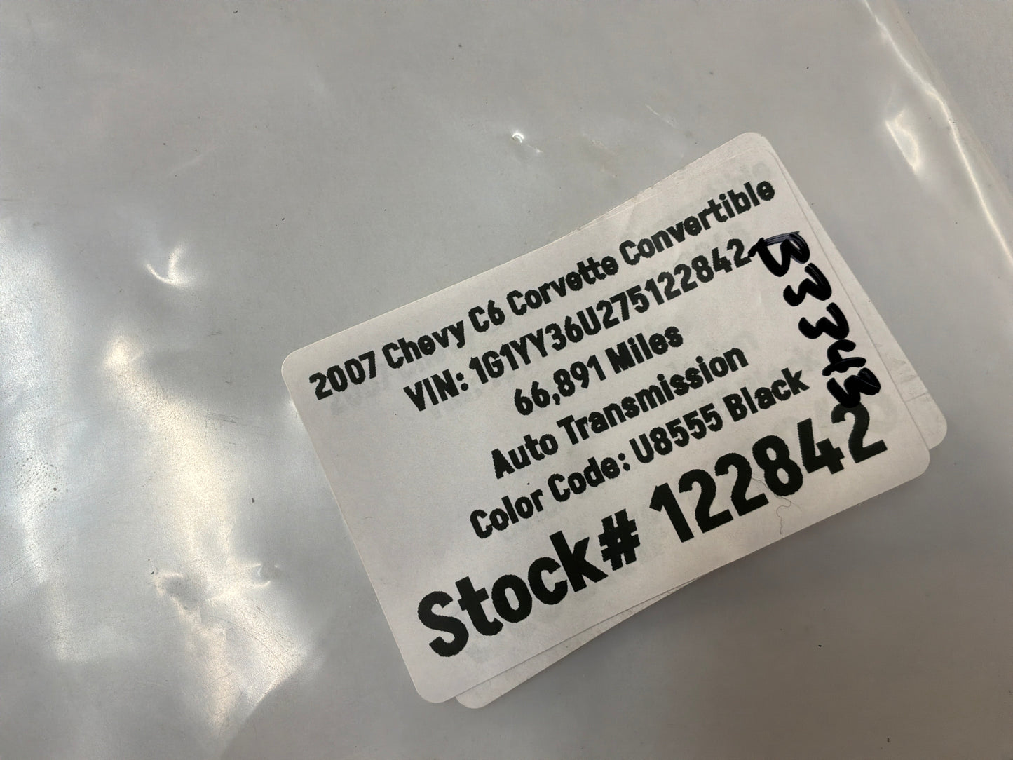 2007 C6 Corvette Convertible LH Driver Trunk Cargo Storage Cover Lid Door Panel OEM