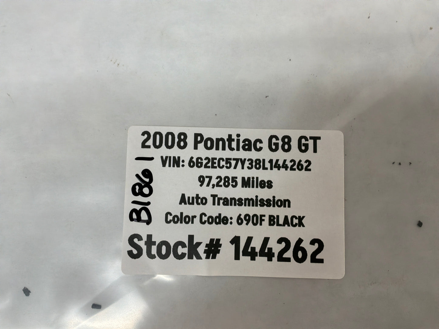 2008 Pontiac G8 GT Owners Manual OEM
