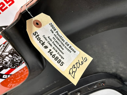 2008 Pontiac G8  Rear Bumper Cover Fascia OEM Orange
