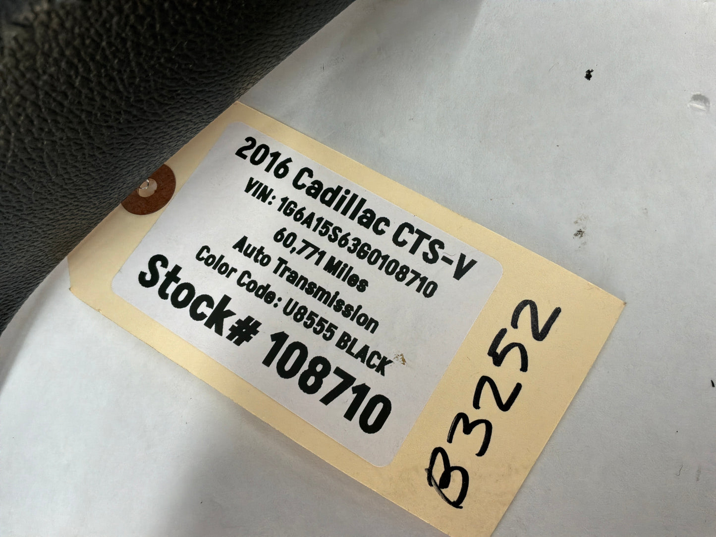 2016 Cadillac CTS-V LH Driver Rear Sill Kick Plate Trim OEM