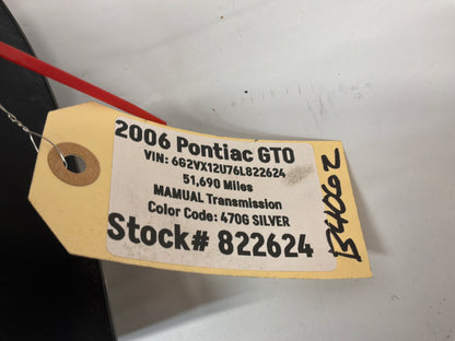 2006 Pontiac GTO RH Passenger Tail Light Taillight Lamp OEM