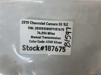 2015 Chevrolet Camaro SS 1LE License Plate Tag Lights RH & LH OEM