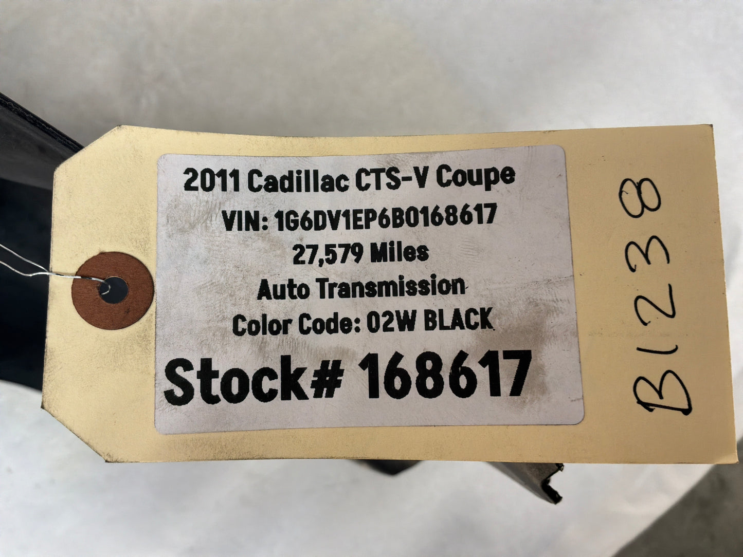 2011 Cadillac CTS-V Coupe LH Driver Rear Fender Wheel House Well Liner OEM