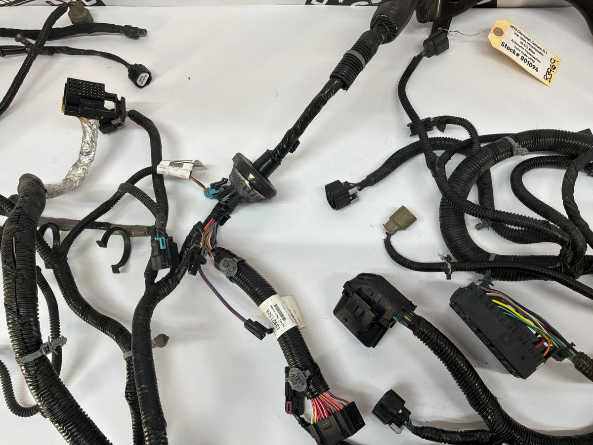 2013 Chevy Camaro ZL1 Engine Bay Head Lamp Light Firewall Wire Wiring Harness OEM