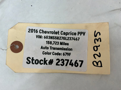 2016 Chevy Caprice PPV Radio Stereo Antenna OEM