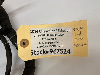 2014 Chevy SS Sedan Fire Wall Engine Bay Front Chassis Wire Wiring Harness OEM