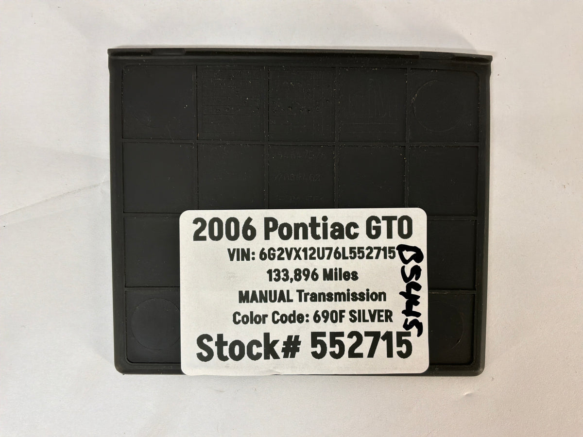2006 Pontiac GTO Center Console Dash Storage Compartment Rubber Insert OEM