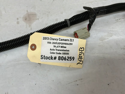 2013 Chevy Camaro ZL1 Rear Bumper Tail Light Lamp Wire Wiring Harness OEM