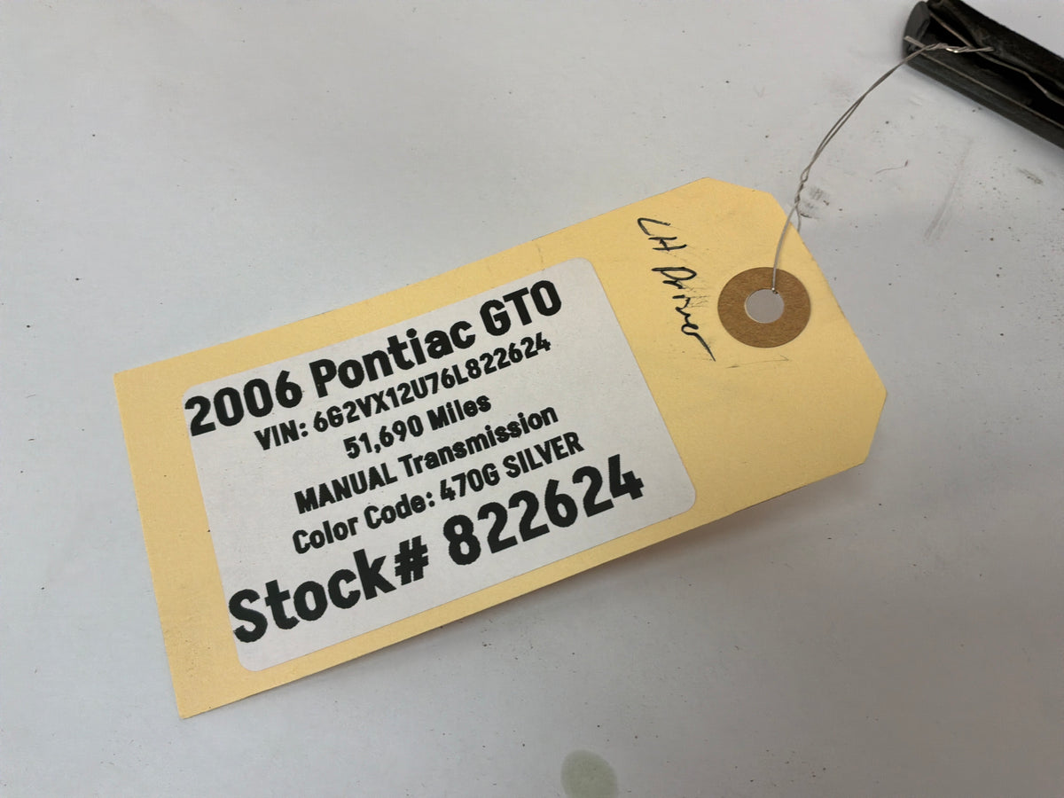 2006 Pontiac GTO LH Driver Window Door Belt Molding Weather Strip Trim OEM