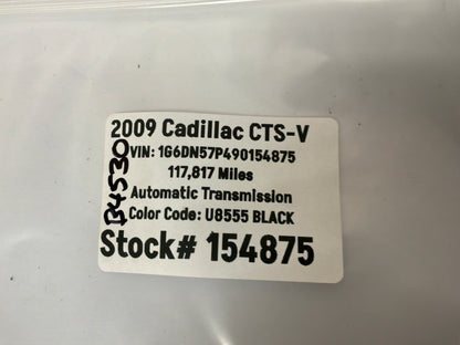 2009 Cadillac CTS-V Rear Cargo Trunk Net OEM