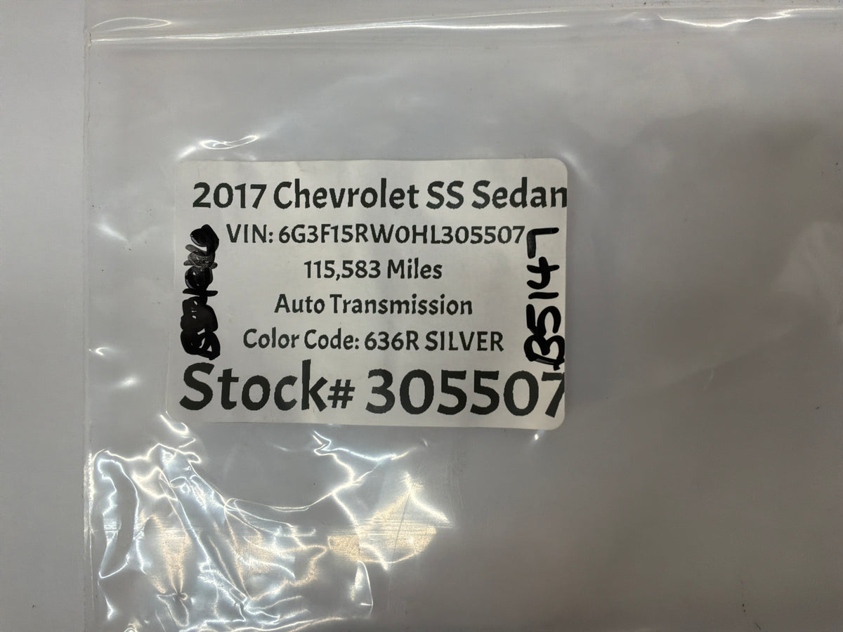 2017 Chevy SS Sedan Factory Exhaust Muffler Clamps OEM
