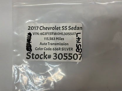 2017 Chevy SS Sedan Factory Exhaust Muffler Clamps OEM