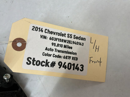 2014 Chevy SS Sedan LH Driver Exterior Out Side Mirror Red OEM