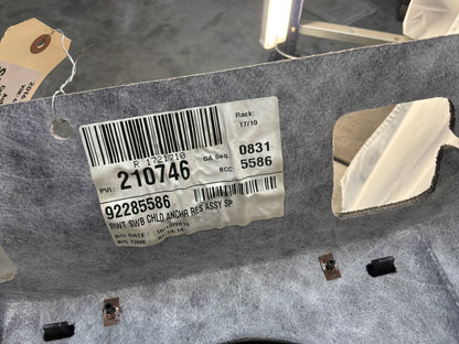 2016 Chevy SS Sedan Rear Interior Package Deck Tray Parcel Shelf Trim Cover OEM