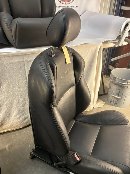 2006 Pontiac GTO Black Leather Front and Rear Seats Set OEM