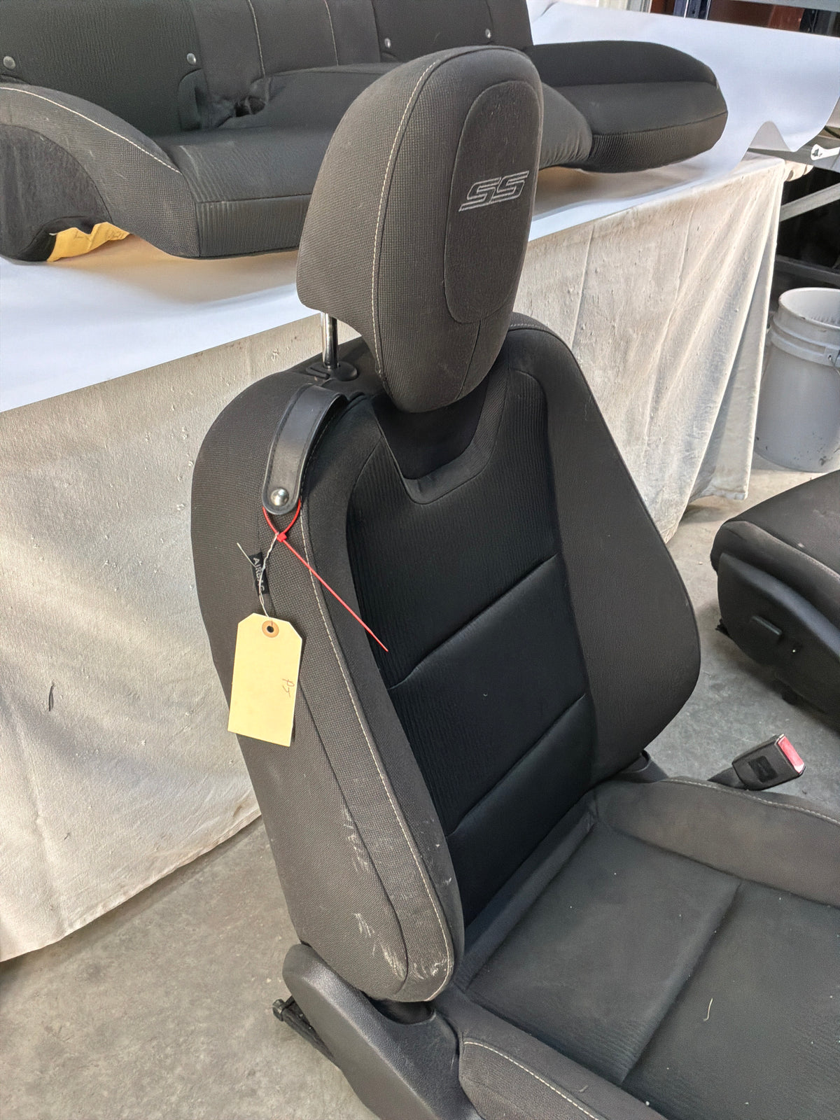 2015 Chevy Camaro SS 1LE Seats Fronts and Rear Black Cloth OEM