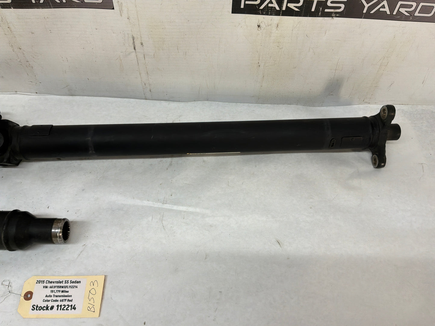 2015 Chevy SS Sedan Drive Propeller Shaft Driveshaft OEM