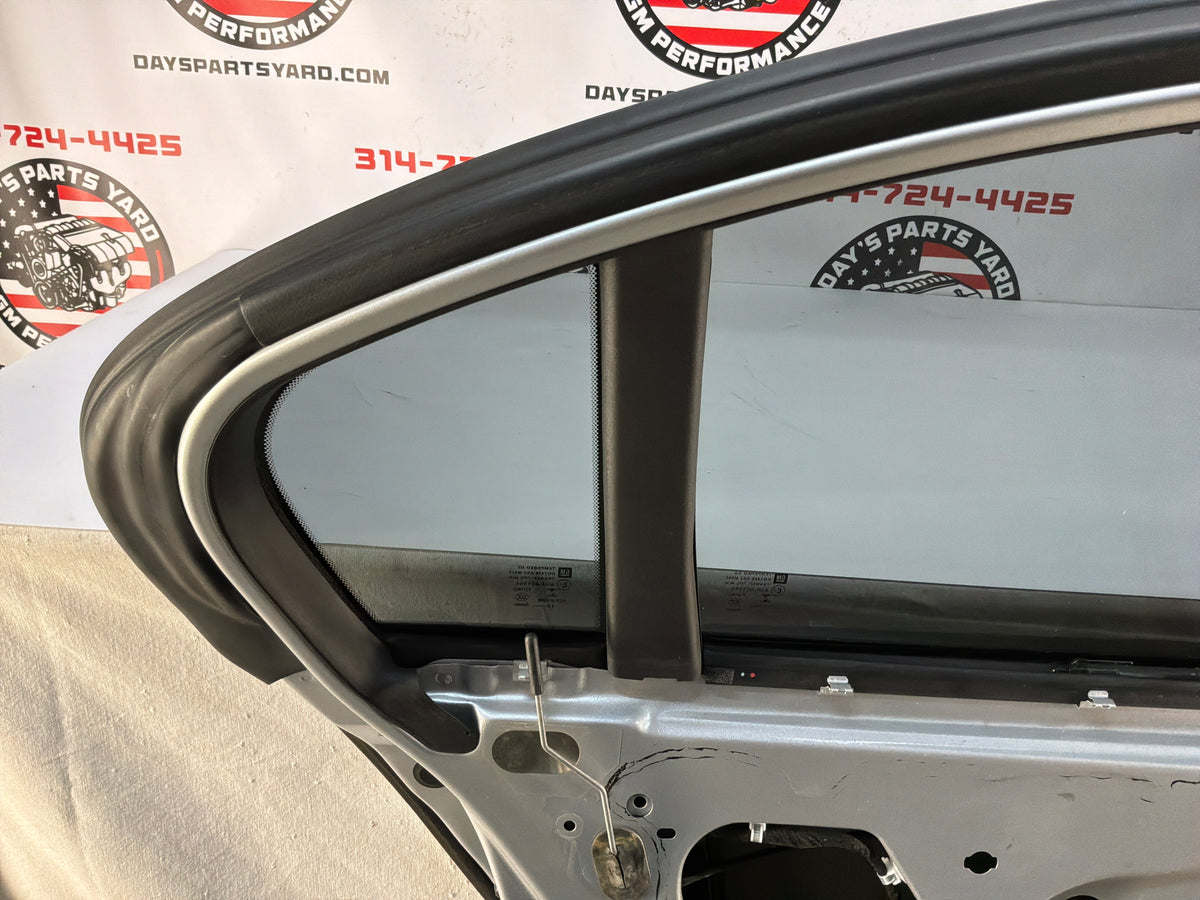 2014 Chevy SS Sedan LH Driver Rear Exterior Outside Door Silver OEM