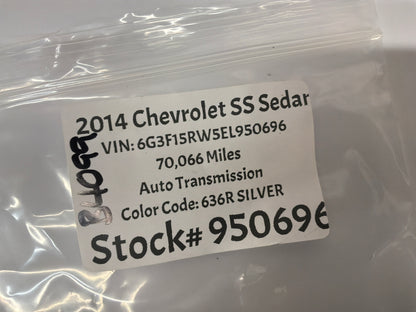 2014 Chevy SS Sedan RH & LH Seat Plug Connector Wire Covers OEM