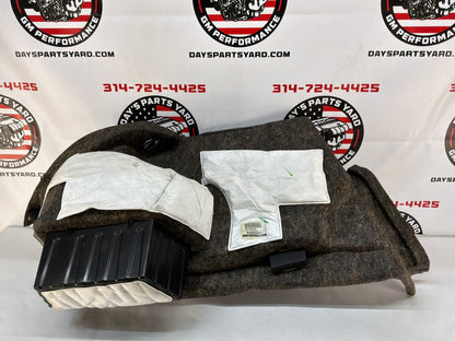 2016 Cadillac CTS-V RH Passenger  Interior Trunk Quarter Cargo Carpet Trim Panel Cover OEM