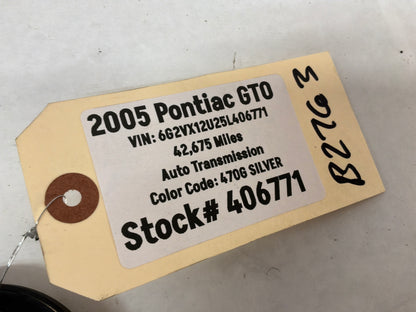 2005 Pontiac GTO Over Head Overhead Dome Reading Light Lamp OEM