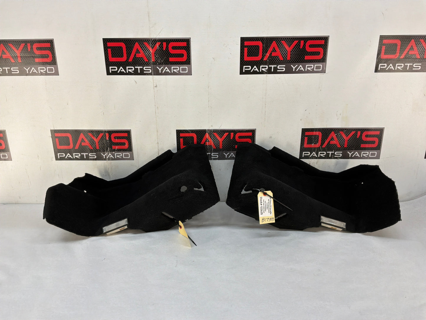 1999 Chevy C5 Corvette RH & LH Rear Trunk Cargo Compartment Carpet Trim Liner Insert OEM