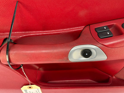 2007 Chevy C6 Corvette Convertible LH Driver Interior Door Panel Red OEM