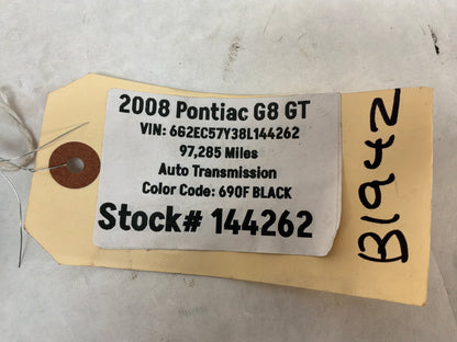 2008 Pontiac G8 GT Steering Column Ignition w/ Key OEM