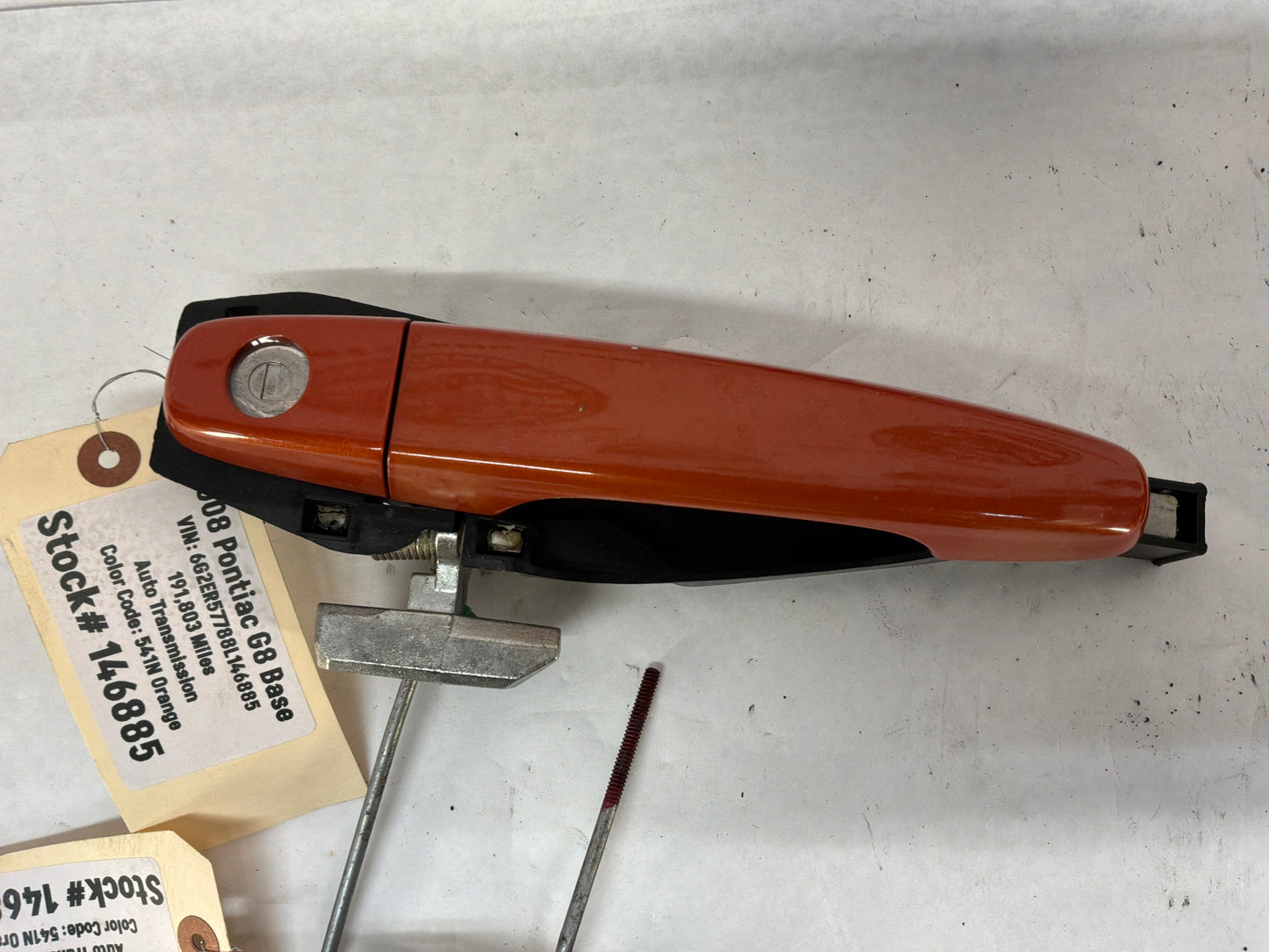 2008 Pontiac G8 Base Exterior Door Handles Set Orange OEM
