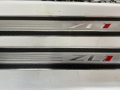 2013 Chevy Camaro ZL1 RH & LH Sill Trim Scuff Plate Inserts Strips OEM
