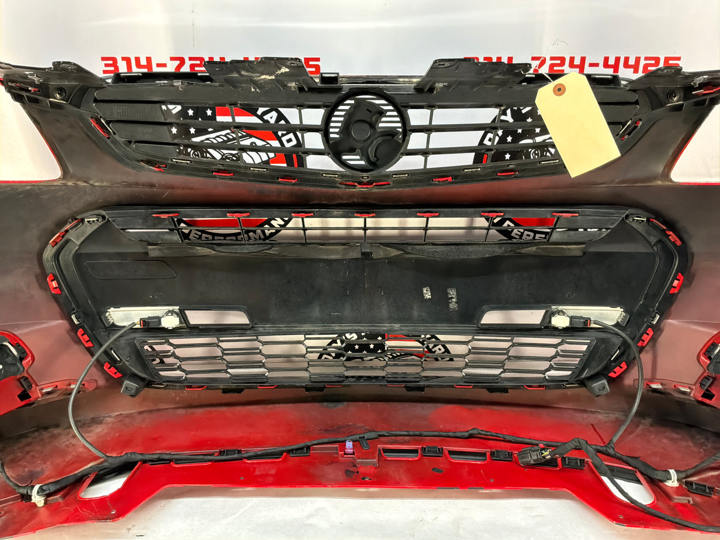 2014 Chevy SS Sedan Complete Front Bumper Fascia Cover Red OEM