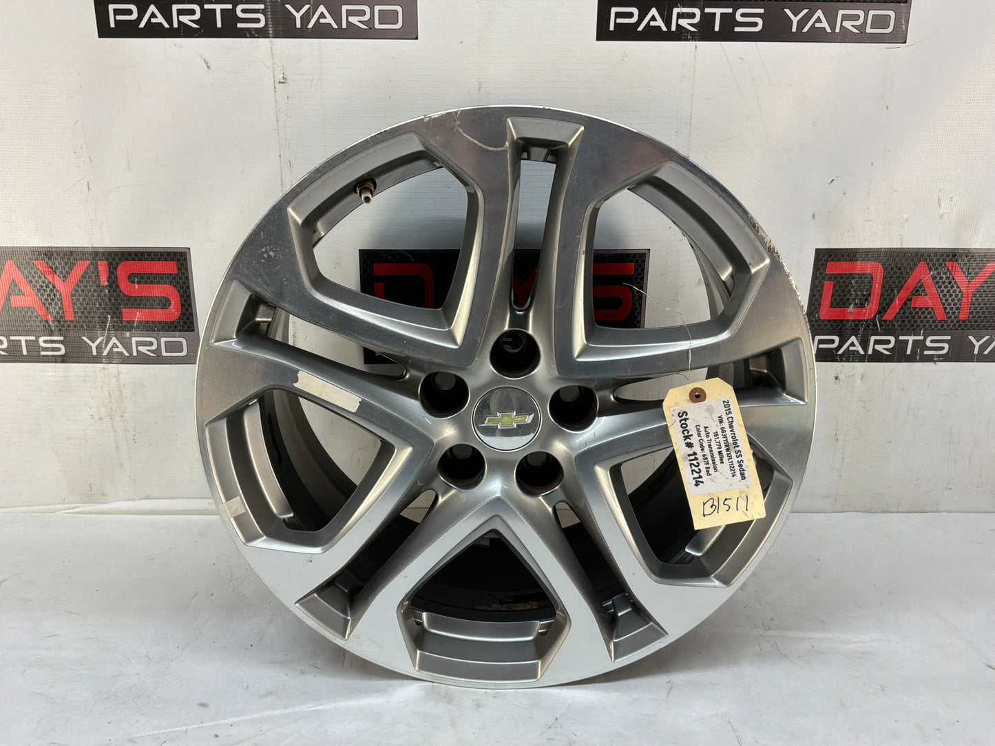 2015 Chevy SS Sedan Factory OEM Rear Wheel 19x9 OEM