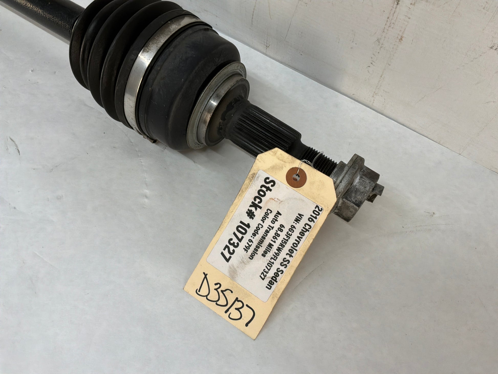 2016 Chevy SS Sedan LH Driver Rear CV Axle Half Shaft OEM - Day's Parts Yard