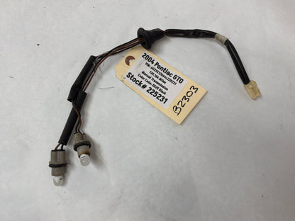 2004 Pontiac GTO License Plate Tag Light Wire Wiring Harness OEM
