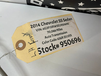 2014 Chevy SS Sedan LH Driver Front Window Regulator Motor OEM