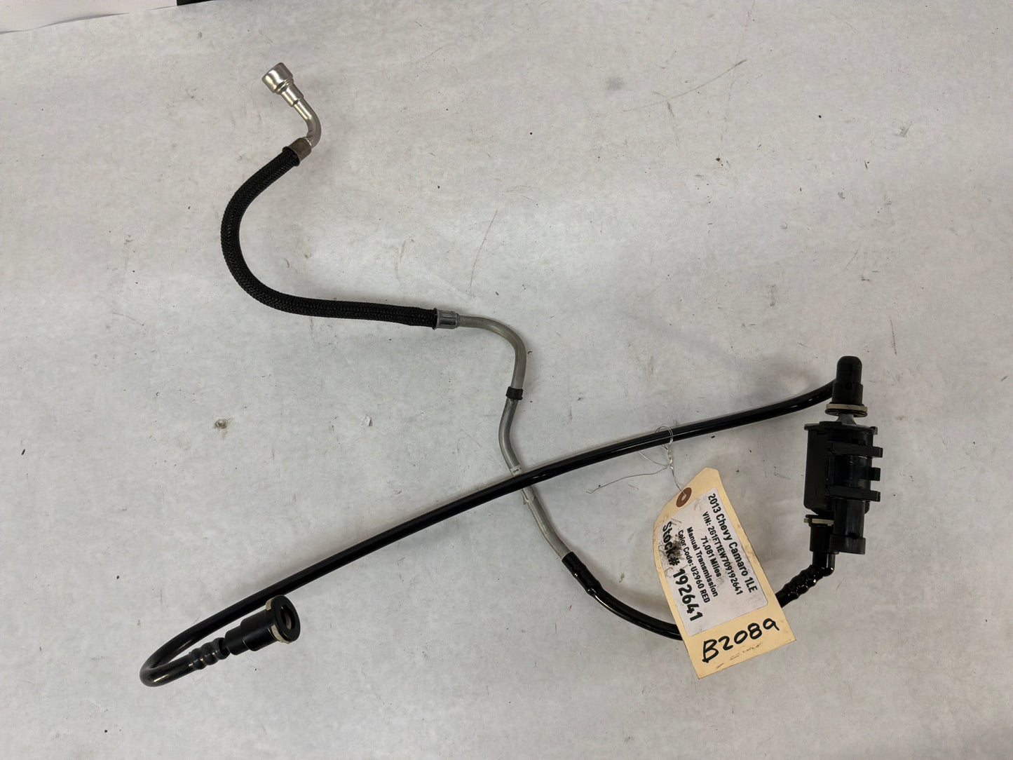 2013 Chevy Camaro 1LE Intake Manifold EVAP Purge Valve w/ Lines Hoses Tubes OEM