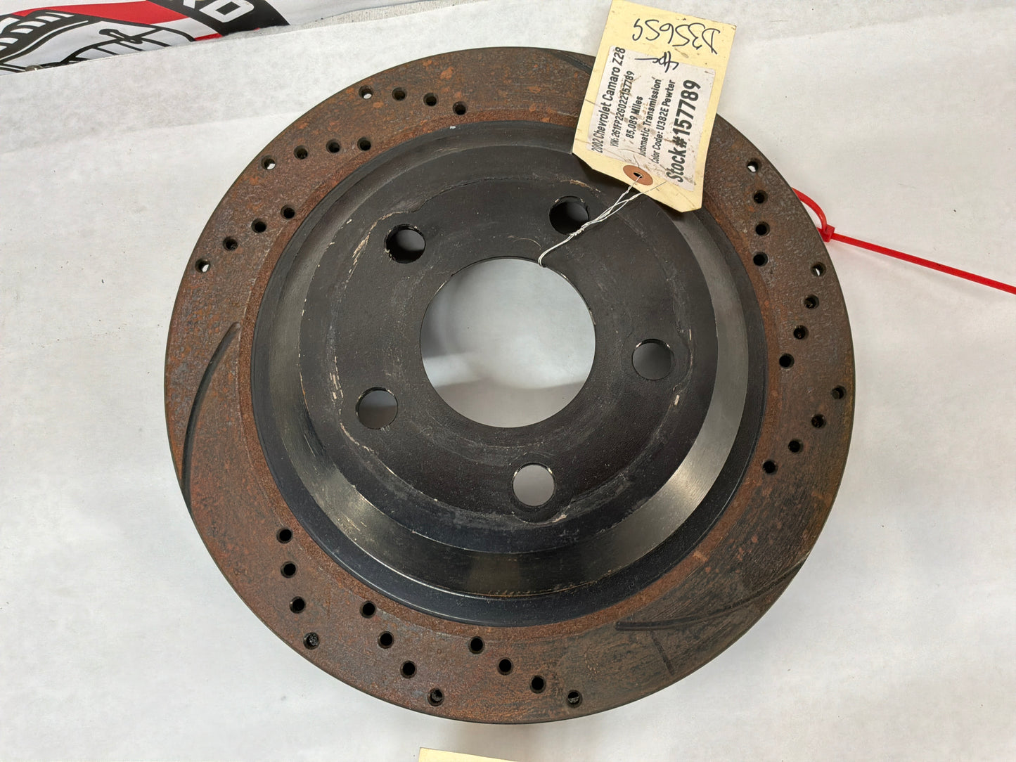 2002 Chevy Camaro Z28 Front and Rear Rotors Drilled and Slotted Rotors OEM