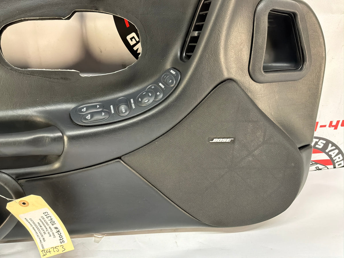 2002 Chevy Corvette Convertible LH Driver Interior Door Panel OEM