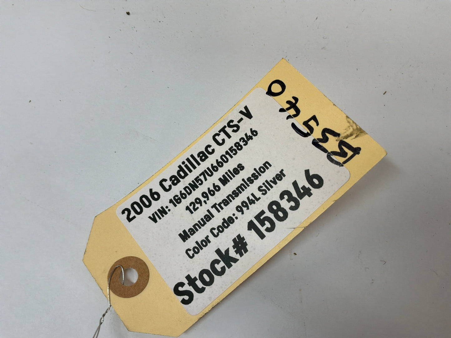 2006 Cadillac CTS-V LH Driver Rear Window Reg w/ Motor OEM