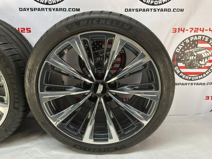 Cadillac CT5-V CT5V CT5 V Blackwing Black Wing Factory OEM Wheels Rims Front Rear