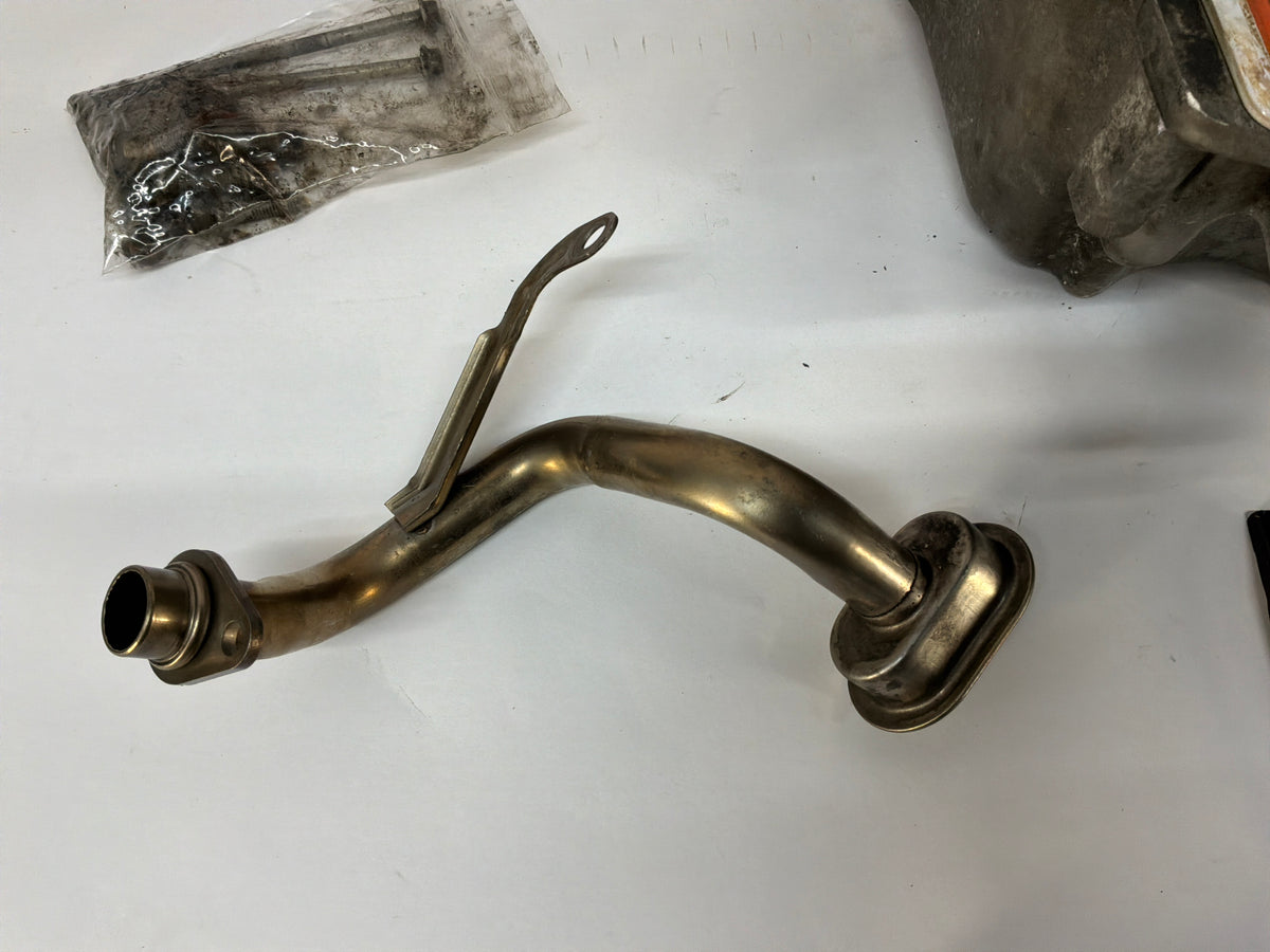 2006 Pontiac GTO Complete Oil Pan Assembly Pick Up Tube Windage Tray Dip Stick OEM