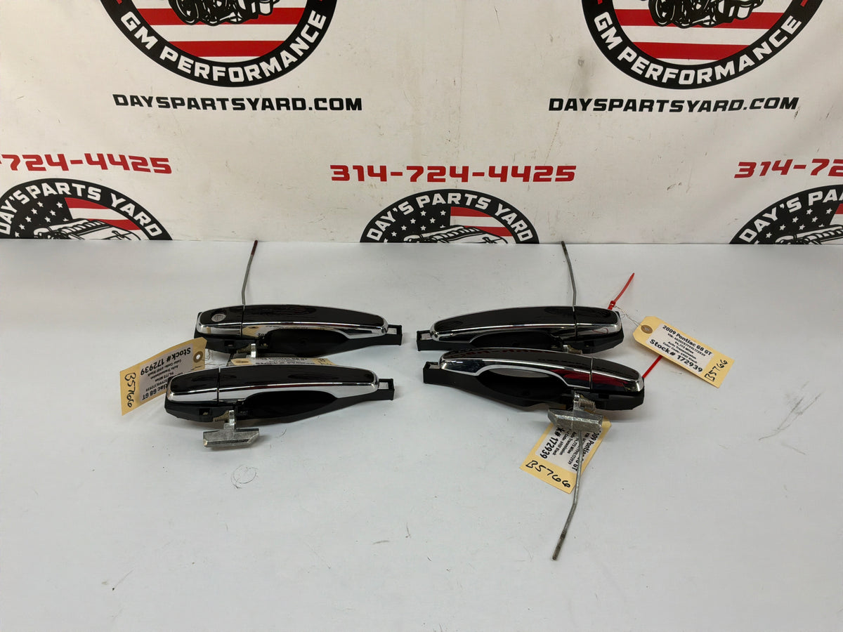 2009 Pontiac G8 GT Exterior Door Handles Set Black OEM - Day's Parts Yard