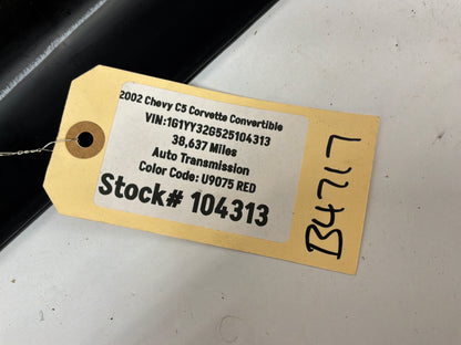 2002 Chevy Corvette Convertible LH Driver Interior Rocker Molding Kick Panel Plate Trim OEM