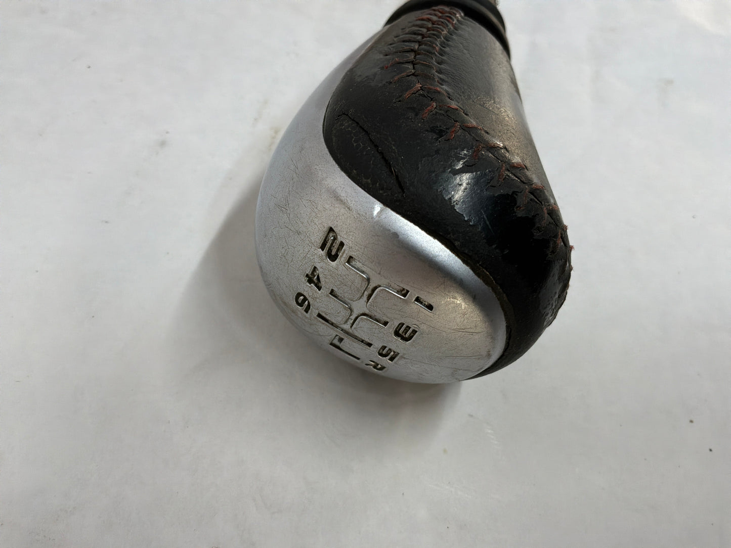 2004 Pontiac GTO Manual Transmission Shifter Knob Red Stitch OEM