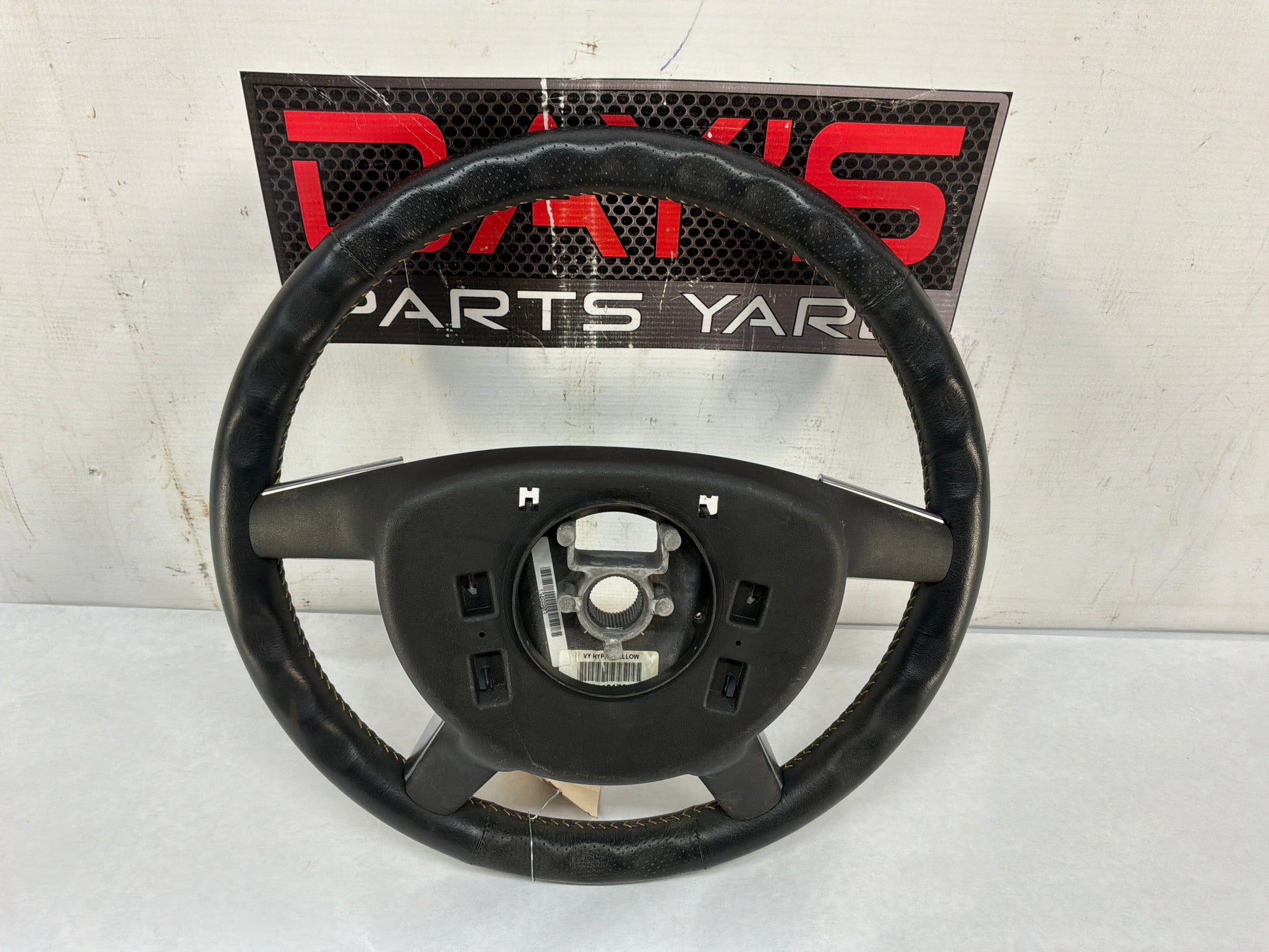 2004 Pontiac GTO Steering Wheel w/ Controls Yellow Stitching OEM - Day's Parts Yard