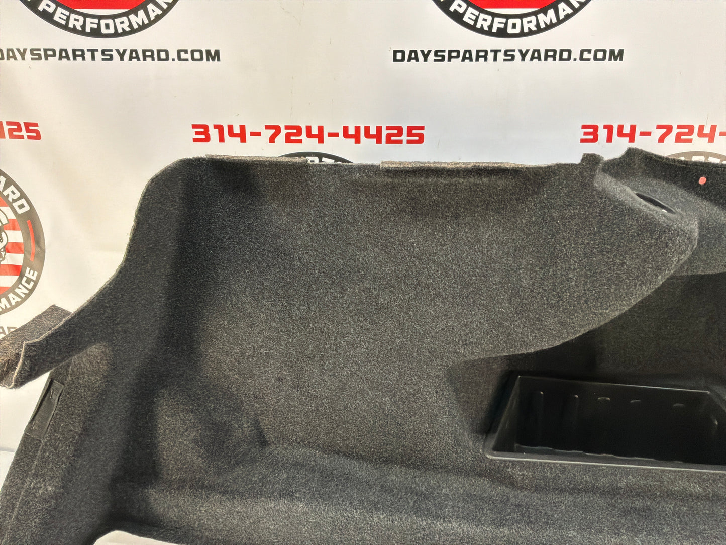 2016 Cadillac CTS-V RH Passenger  Interior Trunk Quarter Cargo Carpet Trim Panel Cover OEM