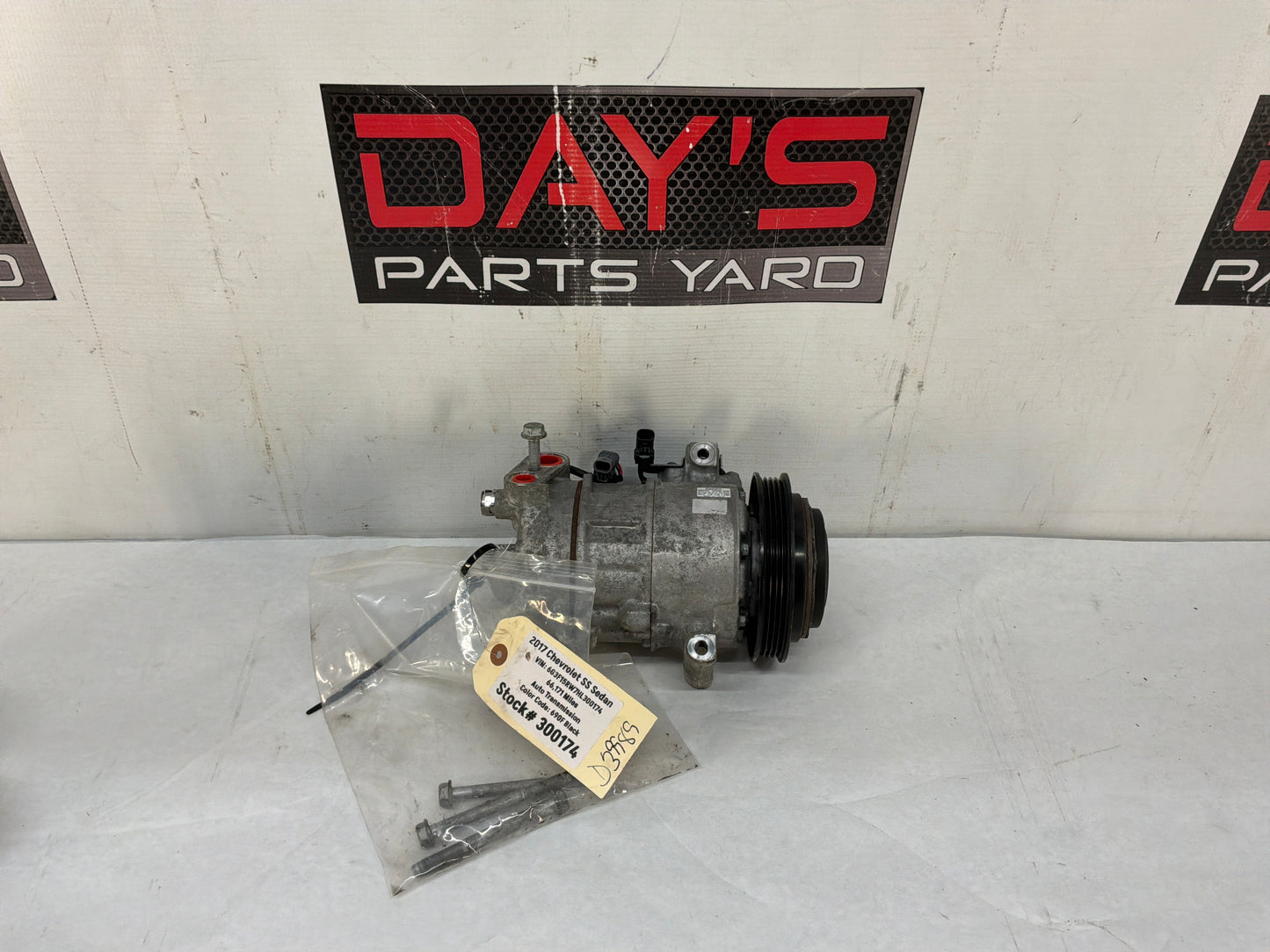 2017 Chevy SS Sedan AC A/C Air Conditioner Compressor w/ Hardware OEM