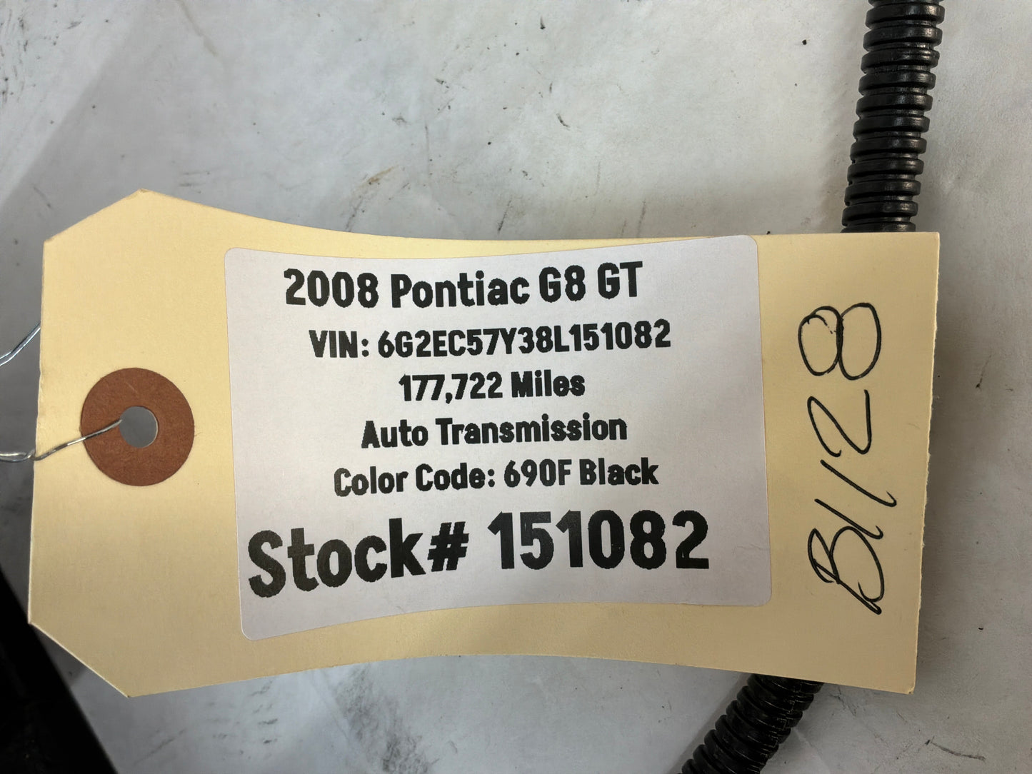 2008 Pontiac G8 GT EVAP Charcoal Canister Fuel Tank Wire Wiring Harness OEM