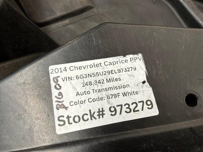 2014 Chevy Caprice PPV Spare Wheel Tire Tub Composite Insert Trunk Compartment Panel OEM